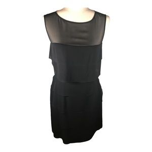 Kay Unger Evening 100% Silk Black Dress